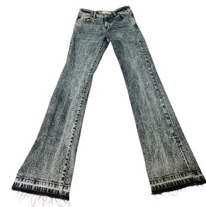 Kancan Women's Distressed Flare Jeans - 27 Boho Beach